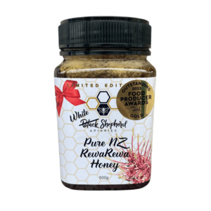 Pure New Zealand Liquid Rewarewa Honey 500g Black Shepherd Apiaries