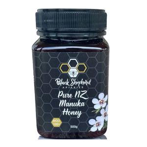 Products: Pure New Zealand Manuka Honey — MGO 180+ — 500g Jar Black Shepherd Apiaries