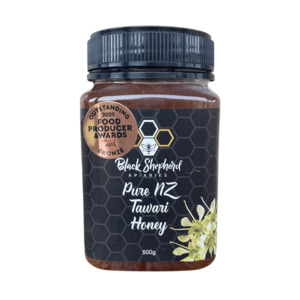 Pure New Zealand Tawari Honey 500g Black Shepherd Apiaries