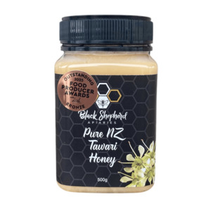 Products: Pure New Zealand Tawari Creamed Honey 500g Black Shepherd Apiaries