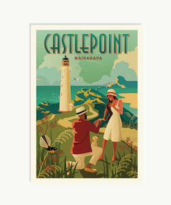 Wairarapa: Castlepoint Proposal Poscard