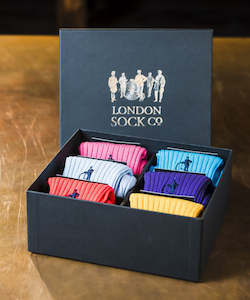 Socks: Six Pair Gift Set - Simply Colour - By London Sock Company