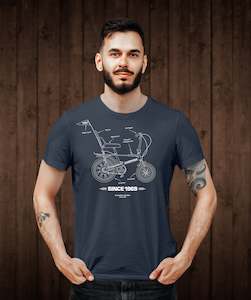 Chopper Tee Shirt - Steel Blue NEW