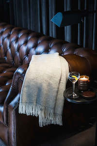 Blankets And Throws: Throw Blanket - Bronte by Moon - Parquet Grey