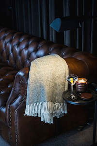 Throw Blanket - Bronte by Moon  - Vintage Grey