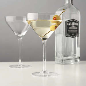 Homeware: Viski Angled Martini Glasses - Set of 2
