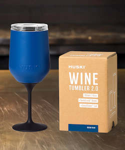 Drinkware And Dishware: Huski Wine Tumbler 2.0 - Ocean Blue
