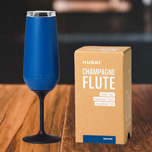 Outdoor Living And Dining: Huski Champagne Flute - Ocean Blue