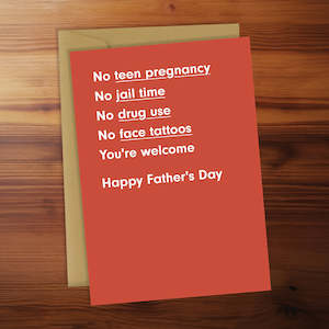Father's Day - No teen pregnancy