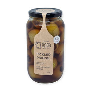 Nana Dunn and Co - Pickled Onions - Apple Cider Vinegar and Balsamic (1kg)
