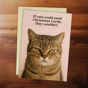 Blackwell Press: Christmas Card - If cats could send Christmas cards, they wouldn't