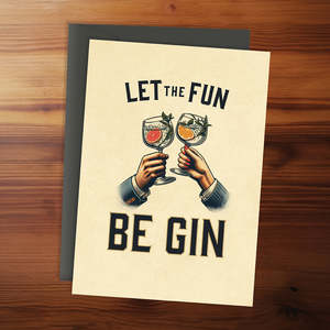Blackwell Press: Greeting Card - Let the fun be gin