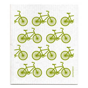 Jangneus - Green Bikes Dishcloth