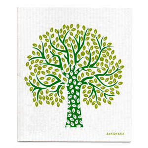 Homewares: Jangneus - Green Tree Dishcloth