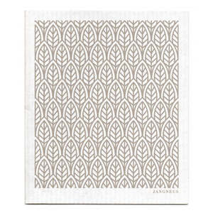 Jangneus - Grey Leaves Dishcloth