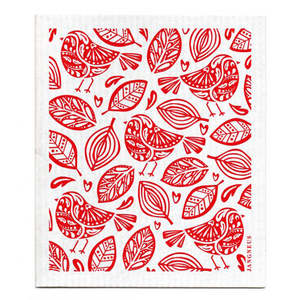 Homewares: Jangneus - Red Robins Dishcloth
