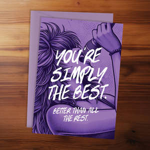 Thank You Card - You're simply the best. Better than all the rest.