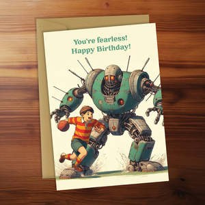 Happy Birthday Card - You're fearless! Happy birthday!