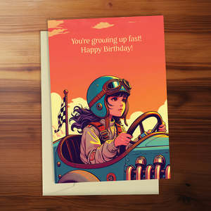 Happy Birthday Card - You're growing up fast! Happy birthday!