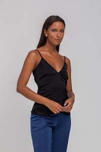 Weekend Edit: Locked Eyes Cami -  Black