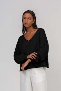 Keep Me Close Sweater - Black