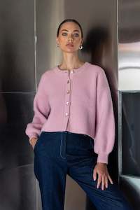 Cropped Party In A Cardi - Pink