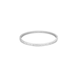 Mothers Day Edit: Rosefield - Channel Set Crystal Bangle - Silver