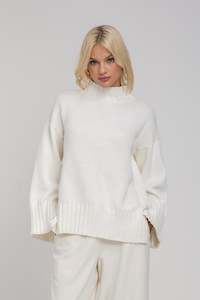 Knitwear Jackets Coats: Bring It Back Jumper - White
