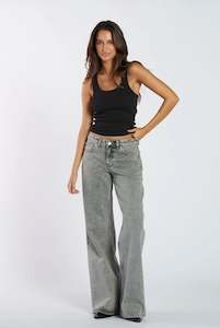 Dr Denim - Rhue Wide Jeans - Ash Grey