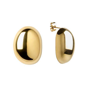 GIMME - Large Dome Earrings - Gold