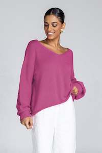 Knitwear 2: Keep Me Close Sweater - Deep Rosewater