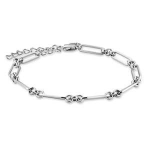 Rosefield: BLAK - Rosefield Chunky Chain Bracelet Silver