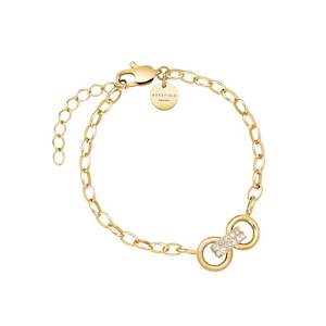 Rosefield: Rosefield Chunky Bow Link Studs Bracelet - Gold