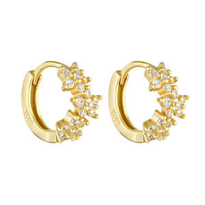 Porter Jewellery - Galaxy Huggies - Gold/Clear