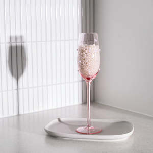 Accessories: Home Lab - The Perfect Pearl Champagne Flute - Set of 4 Blush