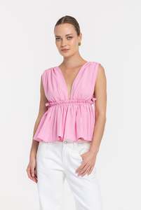 Silent Kiss Top - Hot Pink