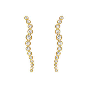 Saint Valentine - Crescendo Drop Earrings - Gold