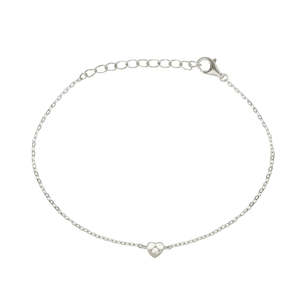 Saint Valentine - Mini Heart Bracelet - Silver