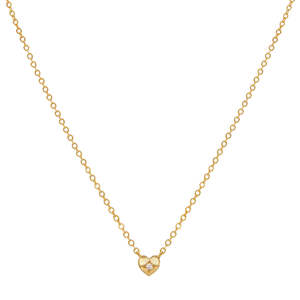 Saint Valentine - Mini Heart Necklace - Gold
