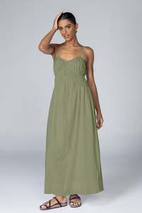 Run Away With Me Dress - Martini Olive
