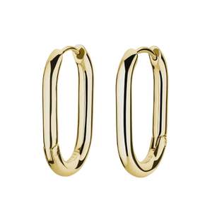 Rosefield: Rosefield Large Oval Hoops - Gold