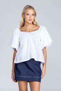 Love Me A Little Top - White