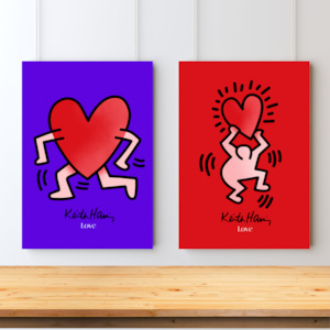 Keith Haring Double Love Art Set
