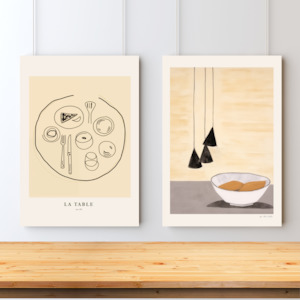 A La Table Double Art Set