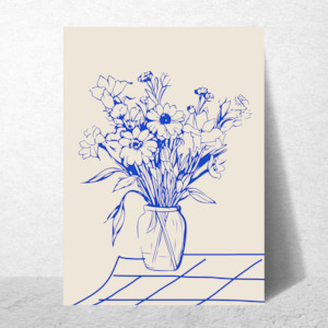 Minimalist: Minimal Floral Blue