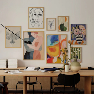 Maximalist Euro Art Gallery - 8 piece