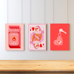 Tripe: The Queen of Hearts Triple Art Set