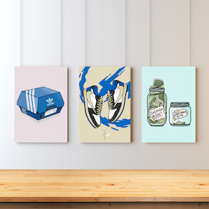 Tripe: Saving for Sneaks Triple Art Set