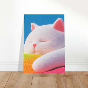 Kids: Fluffy Cat Asleep