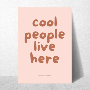 Cool People Live Here (Personalised)